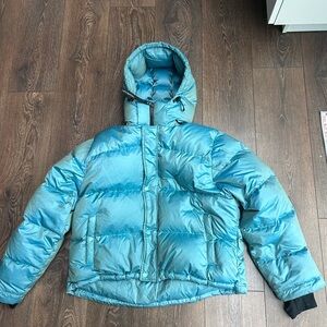 Blue Superpuff Jacket with Hood